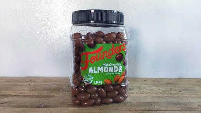 milk chocolate covered almonds founders landers