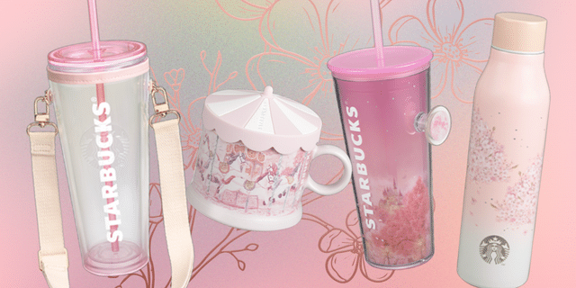 Starbucks Philippines launches its cherry blossom drinkware collection this 2023 called the Romantic Blossoms.