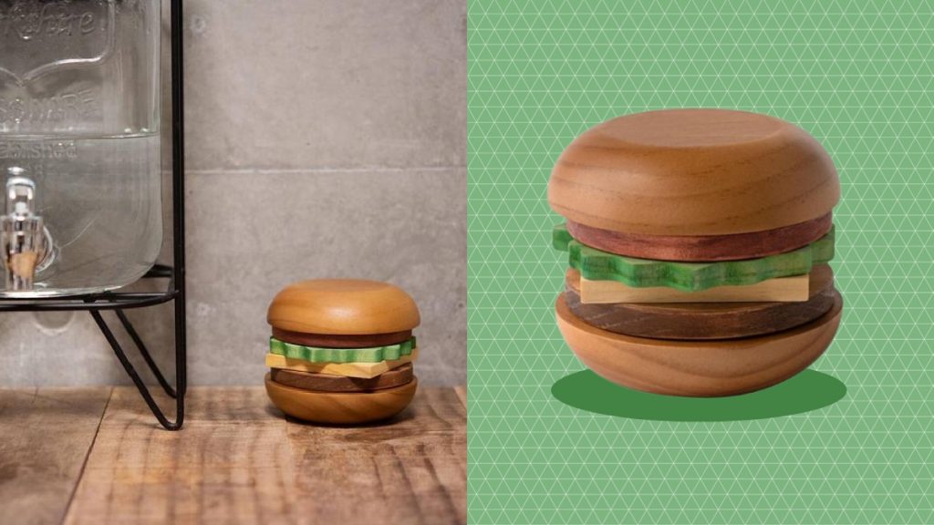 Rivers Drinkware's Hamburger Coasters are available on Lazada for P2,195.