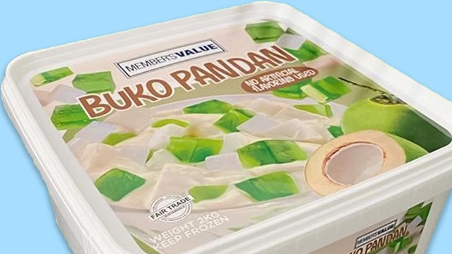 s&r member's value buko pandan in the tub