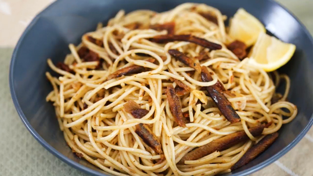 tuyo pasta or sun dried herring pasta