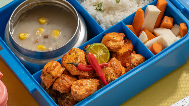 boneless chicken inasal with soup and rice