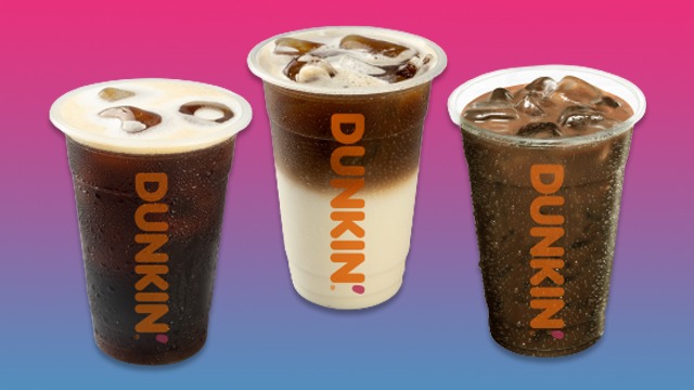 dunkin iced coffees