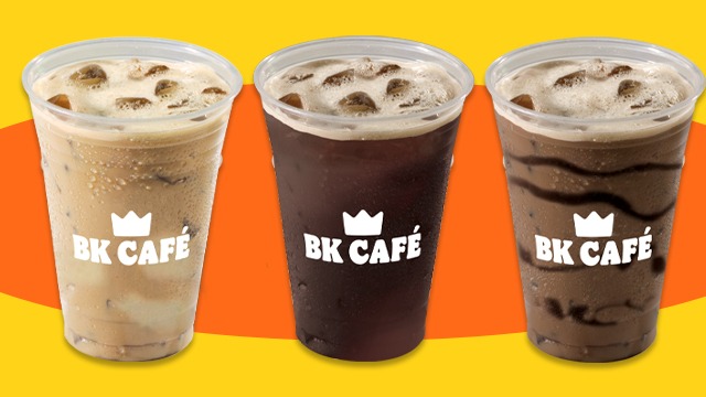 bk cafe iced coffee drinks