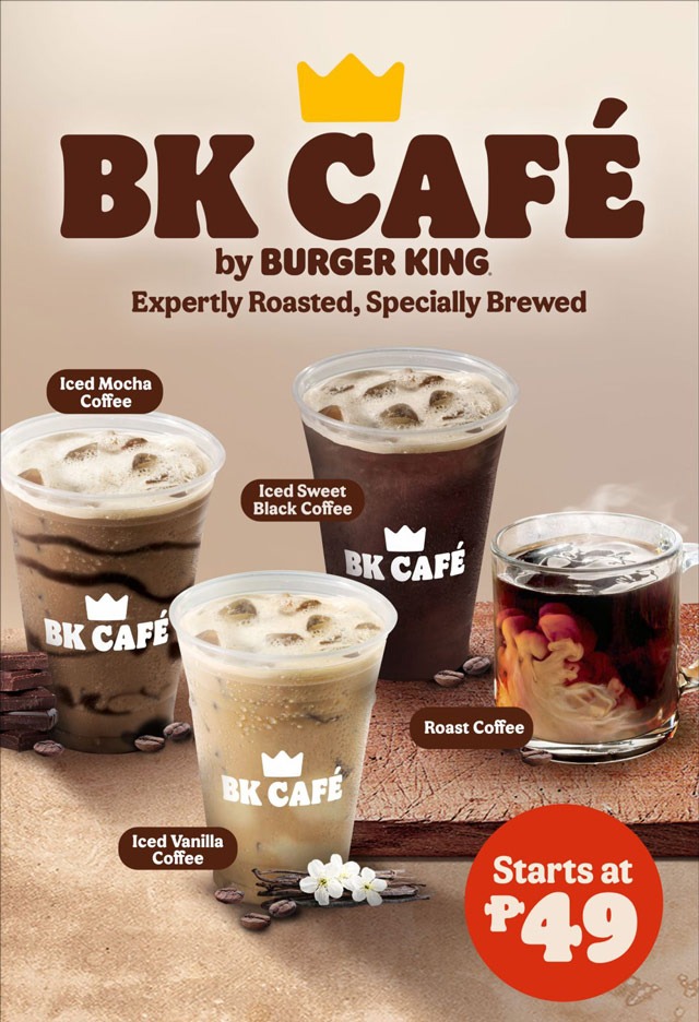 Burger King BK Café Iced Coffee Drinks